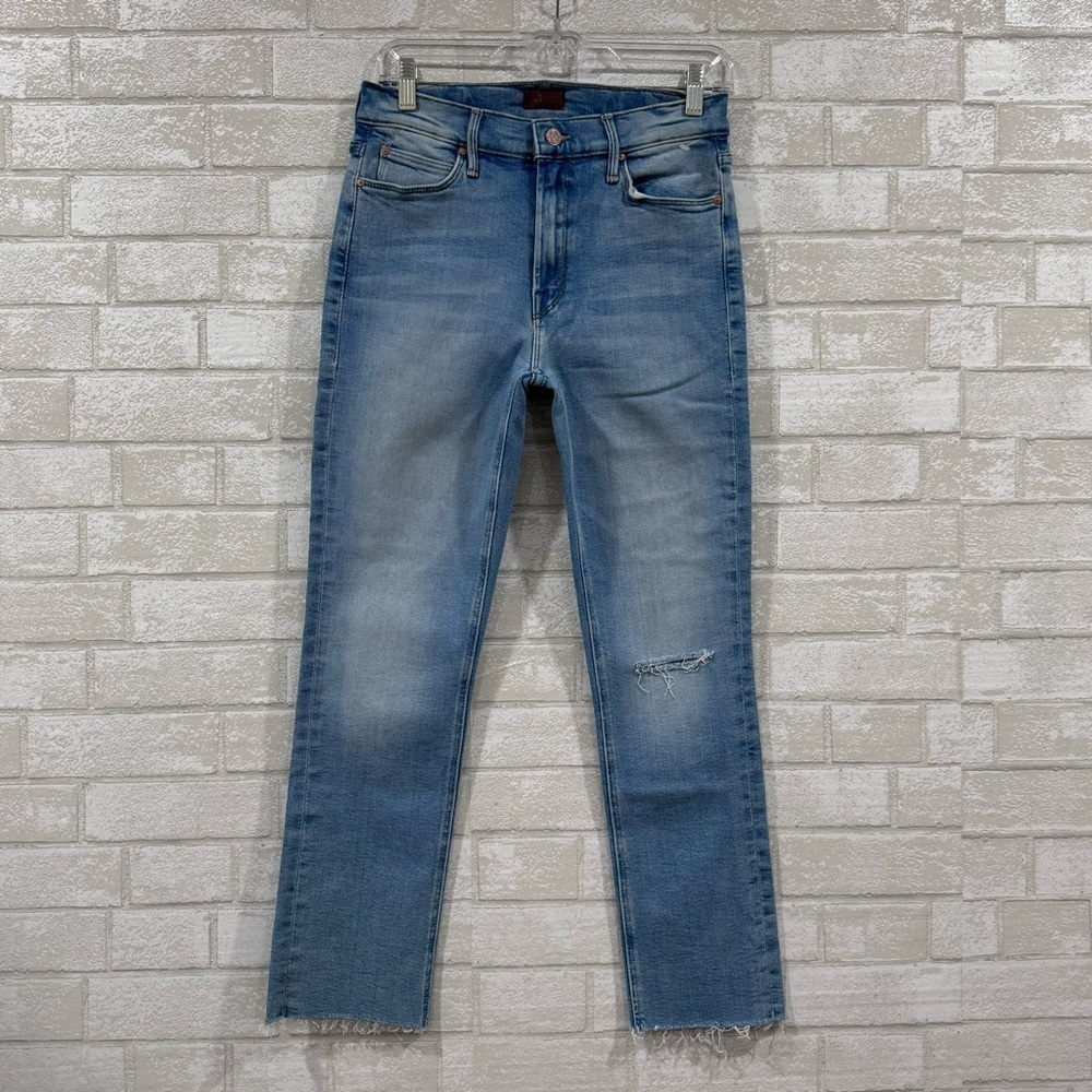 MOTHER THE MID RISE DAZZLER ANKLE FRAY KEANS - Hopeless Romantic - Sz - 28
